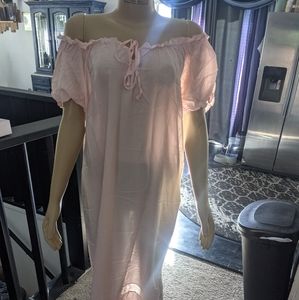 Off the shoulder Victorian nightgown